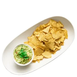 Nor tapasfat båt m/skål 7x12x44,5 cm hvit