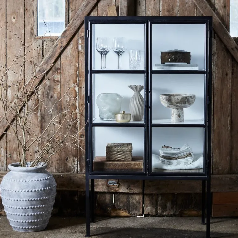 Norah oppbevaringsboks m/lokk 18x18 cm natur