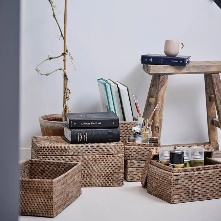 Norah oppbevaringsboks 13x16 cm natur