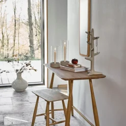 Nord hurricane lyslykt 11,5x25 cm krem