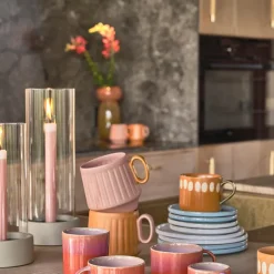 Nord hurricane lyslykt 11,5x31 cm krem