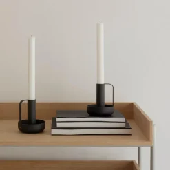 Nordic Ida lysestake 10 cm black