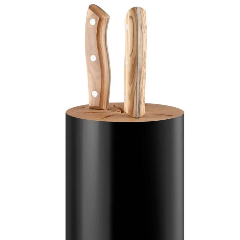 Nordic Kitchen knivblokk til 8 kniver svart