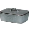 Nordic Sea smørskål m/lokk 15x12x5,5 cm gråblå