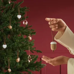 Nordic Tales ornament Acorn brun