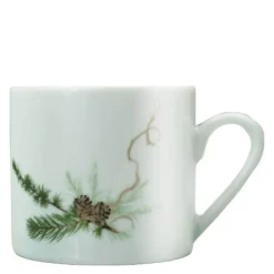 Nostalgi kaffekopp 20 cl hvit/grønn