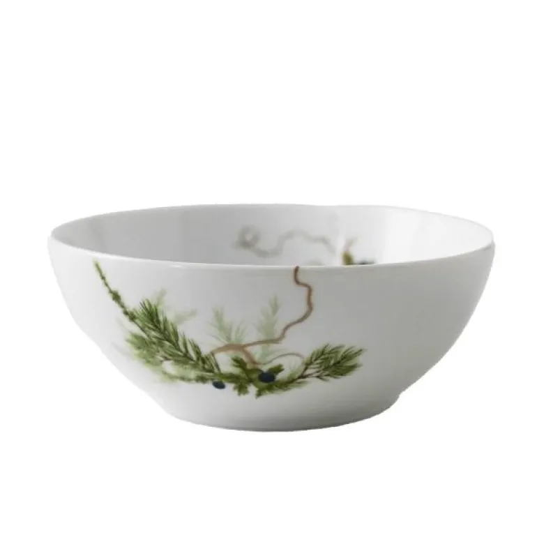 Nostalgi liten bolle 15 cm hvit/grønn