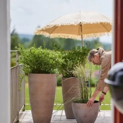 Nova blomsterpotte 29x50 cm concrete gold