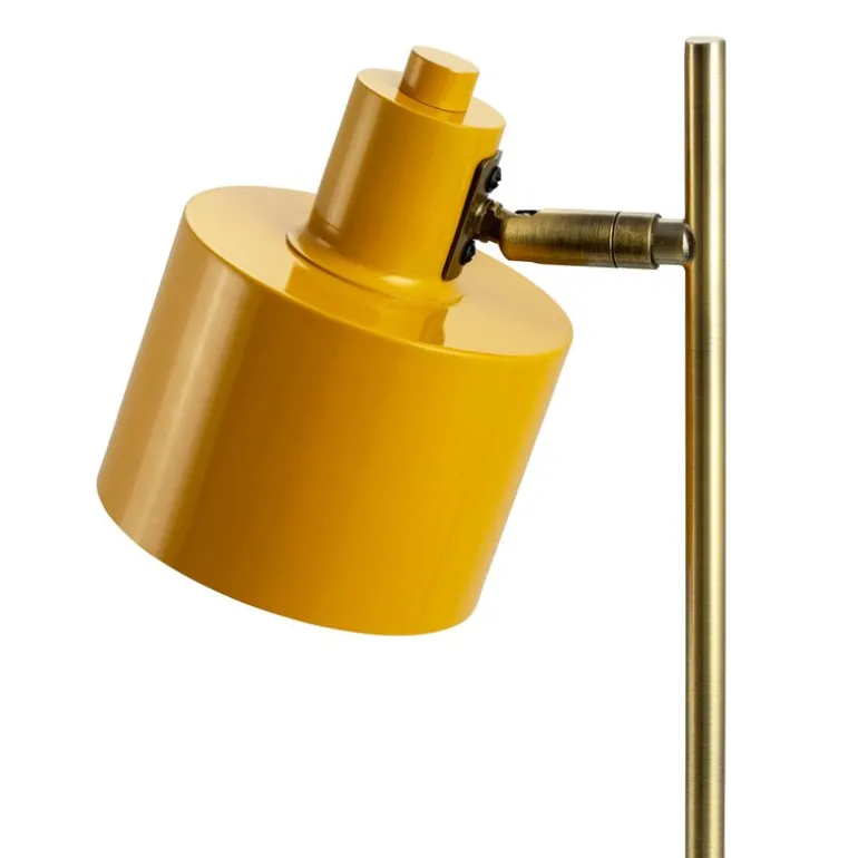 Ocean bordlampe 43 cm curry/messing/turkis