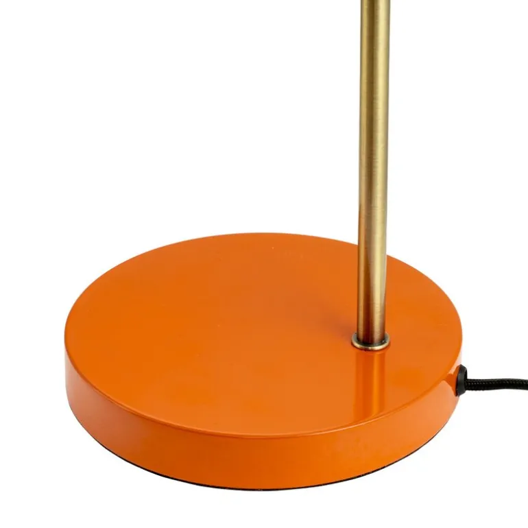 Ocean bordlampe 43 cm orange/messing