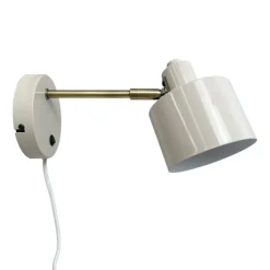 Ocean vegglampe 11,5 cm beige/messing