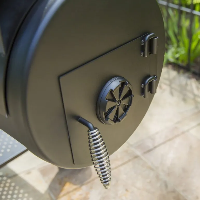 Offset Smoker 400 kullgrill svart