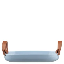 Oiva serveringsfat 23x32 cm blå/hvit