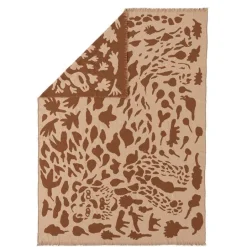 Oiva Toikka Collection pledd cheetah brun