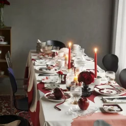 Oiva unikko krus 25 cl hvit/mørk kirsebær/lakserød