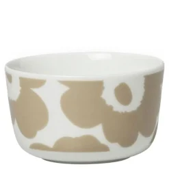 Oiva Unikko skål 25 cl beige/hvit