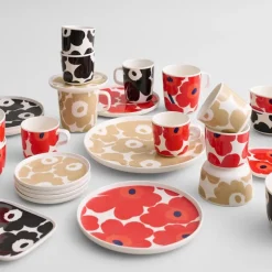 Oiva Unikko skål 25 cl beige/hvit