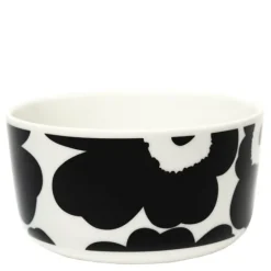 Oiva Unikko skål 50 cl svart/hvit