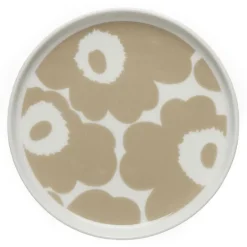 Oiva Unikko tallerken 13,5 cm beige