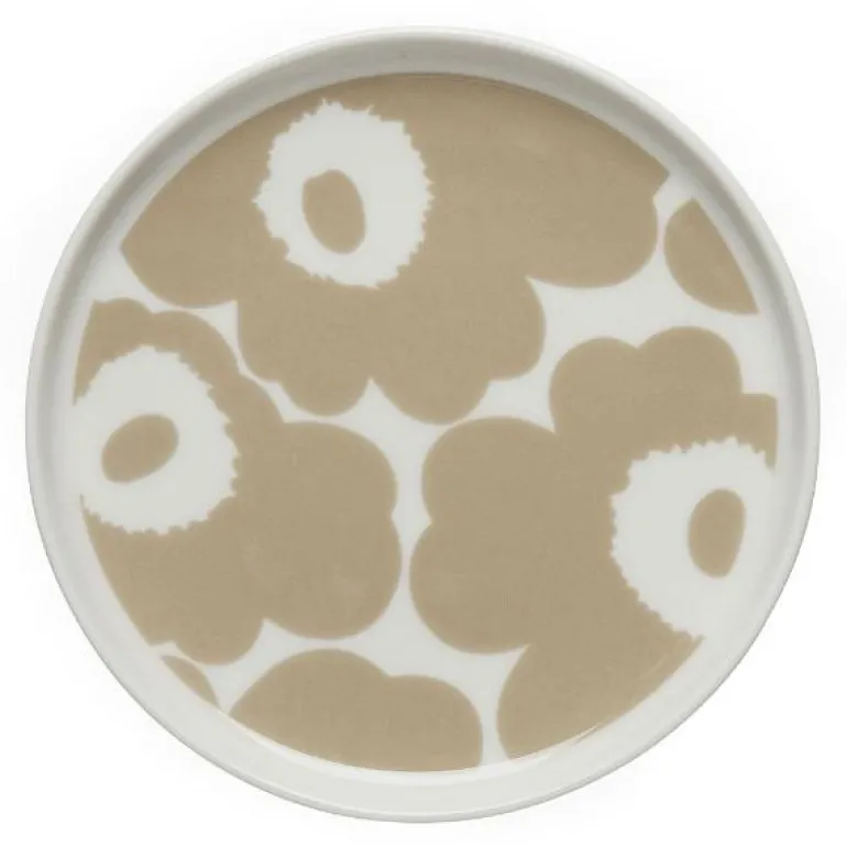 Oiva Unikko tallerken 13,5 cm beige