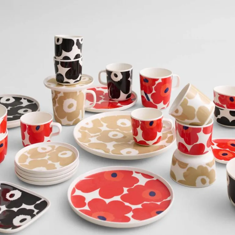 Oiva Unikko tallerken 13,5 cm beige