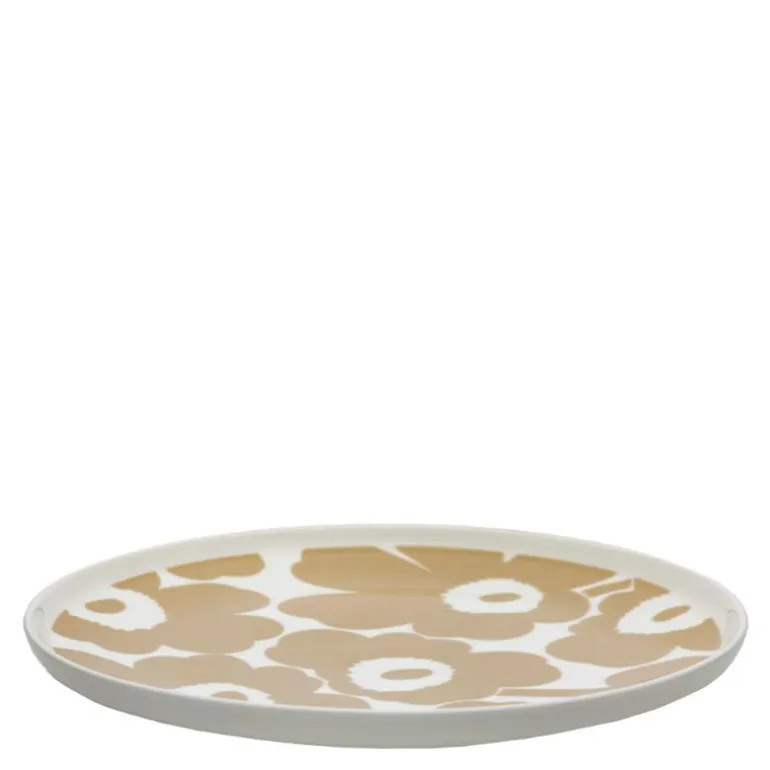 Oiva Unikko tallerken 25 cm beige