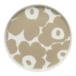 Oiva Unikko tallerken 20 cm hvit/beige