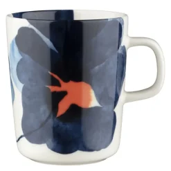 Oiva Valssi krus 25 cl hvit/blå/orange