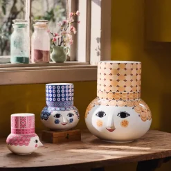 Olga vase 20 cm blå