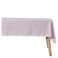 Olivia duk 220x140 cm hvit/mørk korall