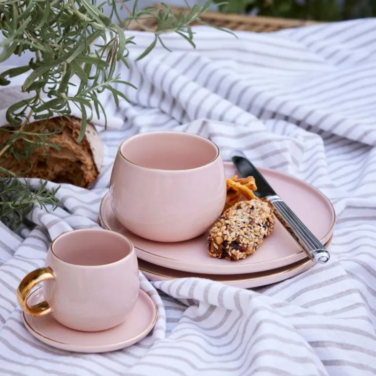 Olivia duk 220x140 cm hvit/sand