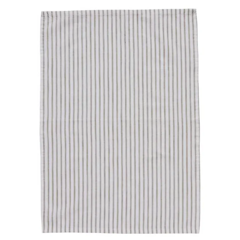 Olivia kjøkkenhåndkle 70x50 cm hvit/sand