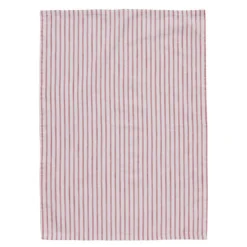 Olivia kjøkkenhåndkle 70x50 cm hvit/mørk korall