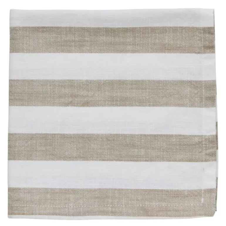 Olivia tøyserviett 40x40 cm hvit/beige