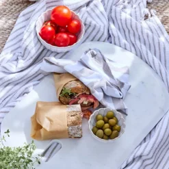 Olivia tøyserviett 40x40 cm hvit/beige