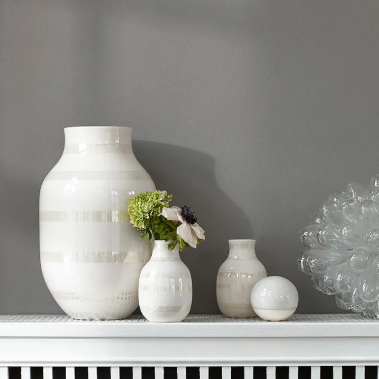 Omaggio vase 30,5 cm perlemor