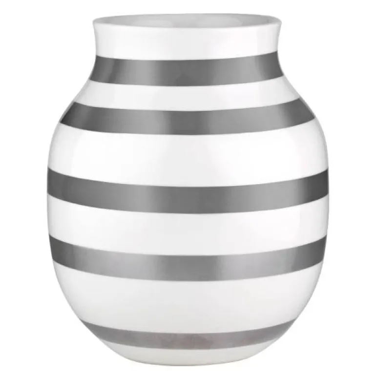 Omaggio vase 20 cm sølv