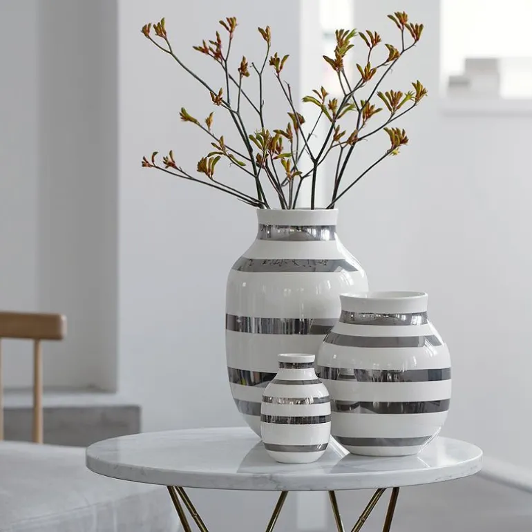 Omaggio vase 20 cm sølv