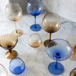 Opacity champagnefat 30 cl 2 stk blå