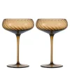 Opacity champagneglass 30 cl 2 stk brun