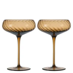 Opacity champagneglass 30 cl 2 stk brun