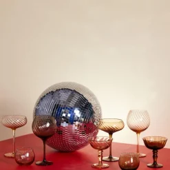 Opacity italiensk champagneglass 15 cl 2 stk brun