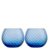 Opacity vannglass 22 cl 2 stk blå