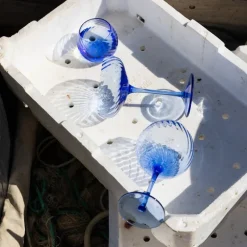 Opacity vannglass 22 cl 2 stk blå