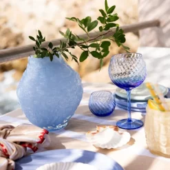 Opacity vinglass 47 cl 2 stk blå