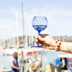 Opacity vinglass 47 cl 2 stk blå