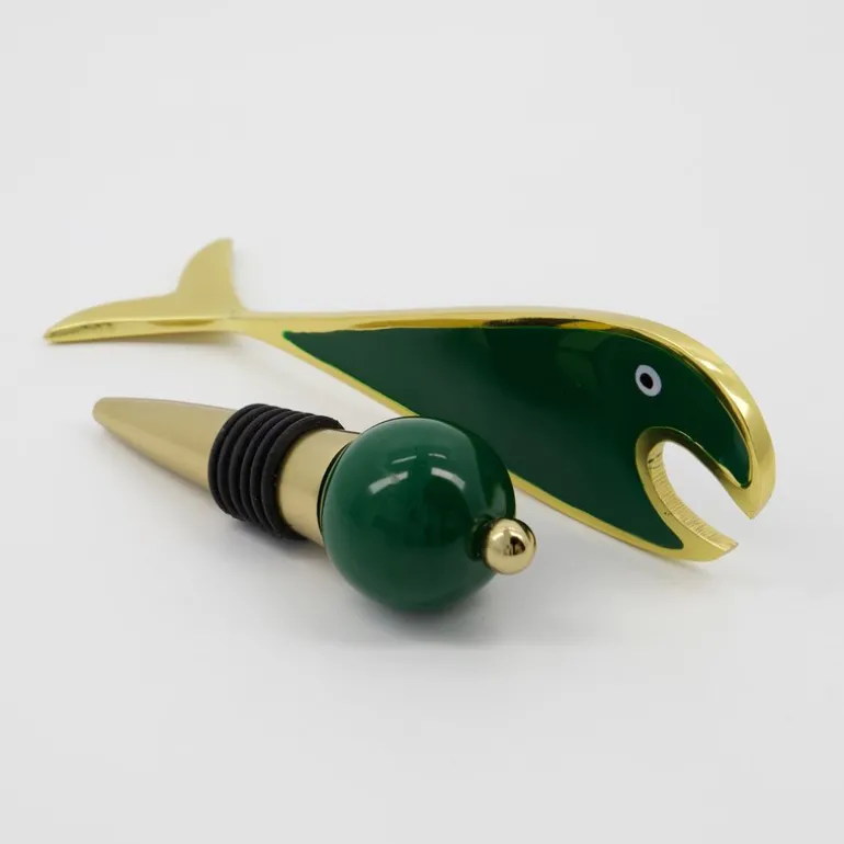 Open bar tilbehør 2 stk gylden/grønn