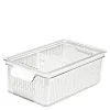 Oppbevaringsboks til kjøleskap 32x12 cm klar/hvit