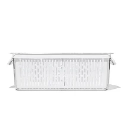 Oppbevaringsboks til kjøleskap 32x12 cm klar/hvit