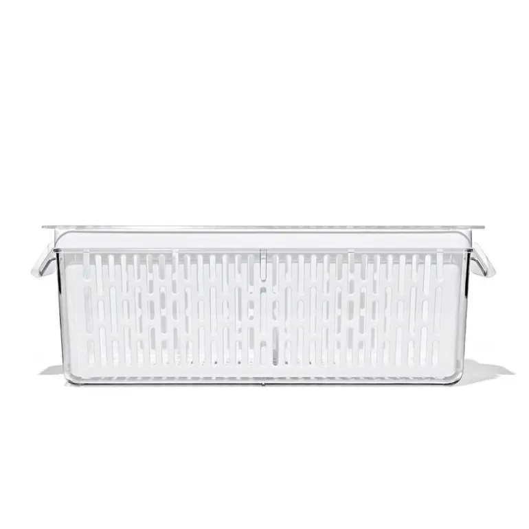Oppbevaringsboks til kjøleskap 32x12 cm klar/hvit